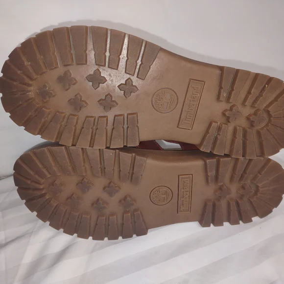 Women’s Timberland Clairemont Way Fisherman Sandal Burgundy Red 8.5 - Picture 7 of 8